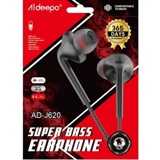 Aldeepo Auxiliary Earphones (AD-J620) - Image 2