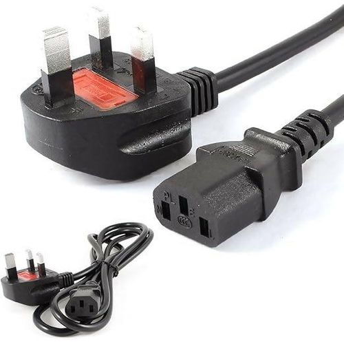 3 Pin UK Plug Desktop Power Cord (Fused)
