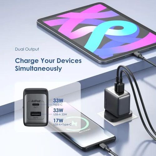 Oraimo PowerGaN 33 Pro GaN Type C Charger 33W (OCW-7331U+C54) - Image 2