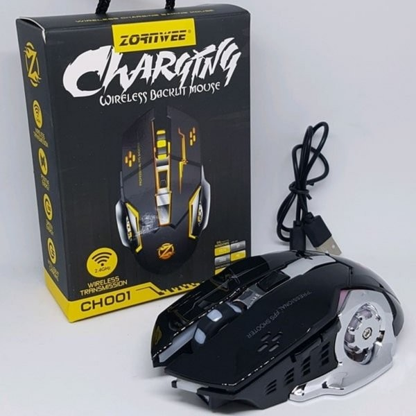 Zornwee Gaming Wireless LED RGB Backlight Rechargeable Mouse (CH001) - Image 2