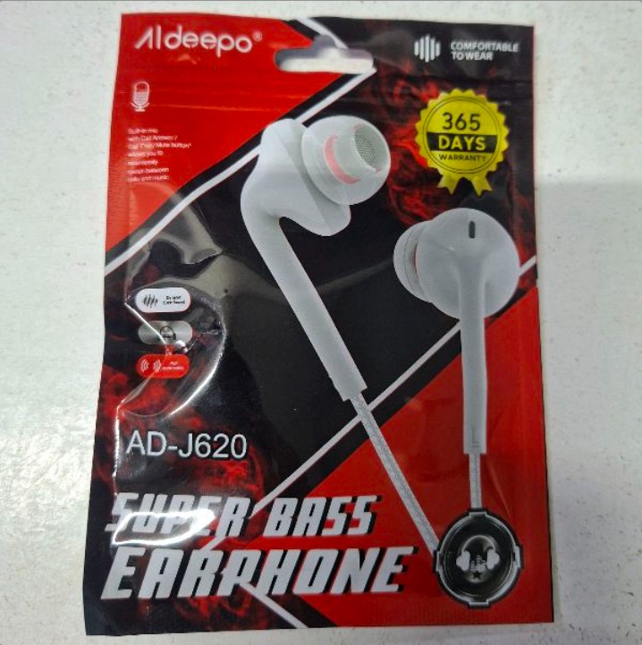 Aldeepo Auxiliary Earphones (AD-J620) - Image 3