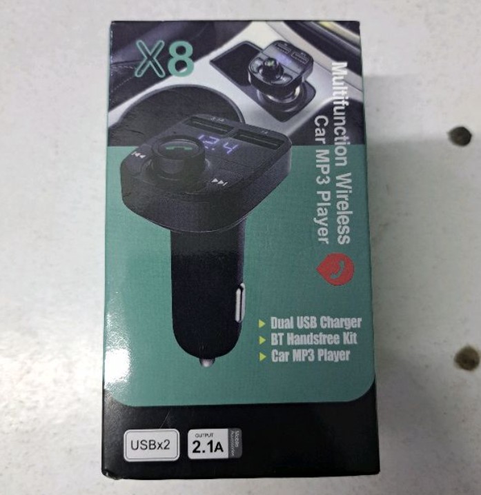 X8 Multifunctional Car MP3 Player – Bluetooth, FM Transmitter, USB & SD Card Support - Image 2
