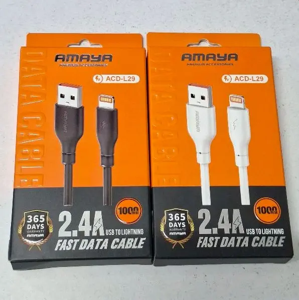 Amaya USB to Lightning Cable 2.4A (ACD-L29) Amaya USB to Lightning Cable 2.4A (ACD-L29)