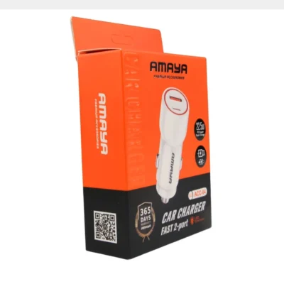 Amaya Car Charger Fast 2 Port 22.5W (ACC-04)