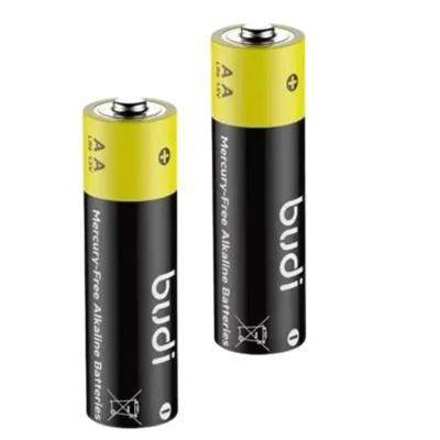 Budi AA Mercury-Free Alkaline Batteries - 1 Pair